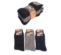 Aytuğ Çorap 3 Paar Wollsocken%80 Merino Wolle Norweger Socken - Dicke Winter Outdooe Schlaf Schnee Socken für Herren un Damen - Unisex Wool Socks 39-42 & 43-46 (43-46 Anthrazit-Braun-Marineblau)