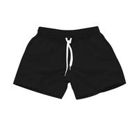 AYWTIUN Badeshorts Herren Badehose for Herren mit Seitentaschen, Sommer, lässig, einfarbig, Strandshorts, schnelltrocknend, leichte Shorts, Bademode, Badeanzug(Black,XL)