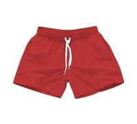 AYWTIUN Badeshorts Herren Badehose for Herren mit Seitentaschen, Sommer, lässig, einfarbig, Strandshorts, schnelltrocknend, leichte Shorts, Bademode, Badeanzug(Red,XL)