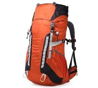 AYWTIUN Outdoor-Rucksack Wasserdichte Nylontasche Camping Reiserucksack mit Regenschutz Outdoor Wandern Bergsteigen Männer Schulter Klettern Reisetaschen(Orange)