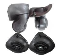 AYXAMO Kofferrollen Ersatzrollen 2 Paar Ersatz-Gepäckräder, Reparatur-DIY-Zubehör for Reisekoffer, universelles, verschleißfestes Gepäckrad(Black B)