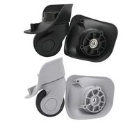 AYXAMO Kofferrollen Ersatzrollen 3 Paar Kofferräder Lenkrollen Geräuschloses Gepäckrad Ersatz for Koffer Trolley Zubehör(Grey Large)