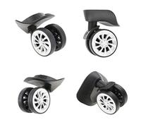 AYXAMO Kofferrollen Ersatzrollen 4 Packungen Ersatzgepäckkoffer-Räder Stummscheiben-Rollen