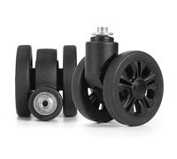 AYXAMO Kofferrollen Ersatzrollen 4-teiliges Trolley-Rollen-Ersatzset for Koffer, Gepäckbox, zweireihig, 360°-Spinner-Reparaturset, Hochleistungsräder