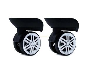 AYXAMO Kofferrollen Ersatzrollen A65 Gepäck Schwenk Trolley Räder Reparatur Koffer Ersatz Teil Drop Shipping(Small Black)