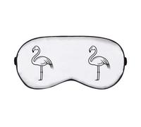 Azeeda 'Karikatur Flamingo' Schlaf- / Reise-Augenmaske (EY00027675)