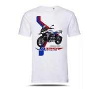 AZgraphishop T-Shirt mit Grafik R 1250 GS Rallye Moto Style TS-BM-048, Weiß, XL