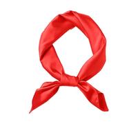 Azlanway Rot Damen Seidentuch Seide, 1 Rot Halstuch Größe 70 cm x 70 cm Seidentuch Damen, Leichter Kopftuch Bandana Halstuch, Eleganter Seiden Schal Geeignet für alle Frauen