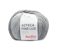 AZTECA FINE LUX von Katia 100 g und 270 Meter (417 - Grau-Silber-Schwarz)