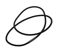 B Baosity Halskette, Halsband aus Kautschuk Schmuckband, Kautschukband, Choker, Ketten selber Machen Schwarz Kautschukkette mit silbernem Karabiner Verschluss - 55CM