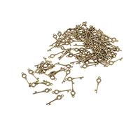 B Baosity Packung mit 100 Schlüsselförmige Anhänger Handcraft Alloy Jewelry DIY Making, Messing