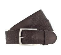 b.belt Bela Ledergürtel W105 Stahlgrau - kürzbar