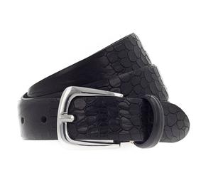 b.belt Charlisa Silver Belt W95 Black