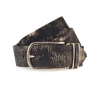 b.belt Cuno Ledergürtel W90 Black / Gold Metallic