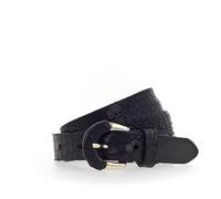 B.Belt Damen Gürtel - Ledergürtel Charleen, Echtleder, Handarbeit Schwarz / 75 cm 75 cm Schwarz
