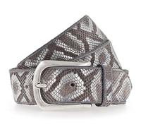 B.BELT Damengürtel Snake Silver, Breite: 3,5 cm, 105 cm