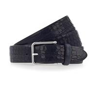 b.belt Gürtel Leder 100 cm blau
