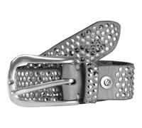b.belt Gürtel Leder 80 cm grau