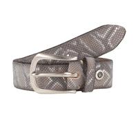 b.belt Ledergürtel Animal W85 Schwarz+Silbermetallic