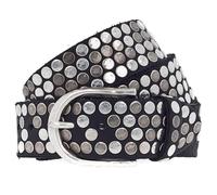 b.belt Nietengürtel Leder 90 cm schwarz