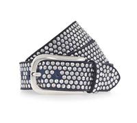 b.belt Nietengürtel I Leder 95 cm blau