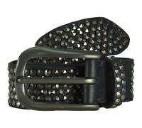 b.belt Nietengürtel II Leder 100 cm schwarz