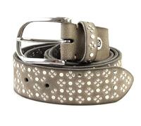 b.belt Nietengürtel W100 Mausgrau