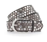 b.belt Nietengürtel Leder 100 cm braun