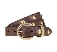 b.belt Nietengürtel Leder 100 cm braun