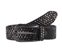 b.belt Nietengürtel Leder 80 cm schwarz