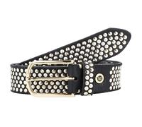 b.belt Handmade in Germany Damen Gürtel schwarz / gold, Größe 80, 5733033 Schwarz / Gold 80