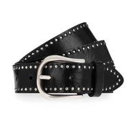 b.belt Nietengürtel Leder 85 cm schwarz