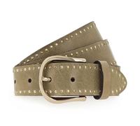 b.belt Nietengürtel Leder khaki (TAS038659) oliv