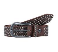 b.belt Nietengürtel Leder 95 cm braun
