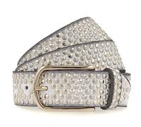b.belt Nietengürtel Leder 85 cm grau