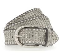 b.belt Riva Colour Leather Belt W100 Light Grey