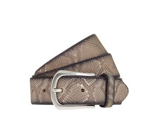 B.BELT - Sabia - 35 mm Gürtel weiß-silbermetallic - Gr. - 100
