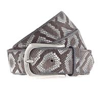 b.belt Sabia Ledergürtel W80 Brown / Silver Metallic