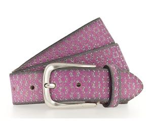 b.belt Tessa Gold Ledergürtel W100 Pink / Silver Metallic