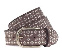 b.belt Tessa Gold Ledergürtel W85 Dark Brown