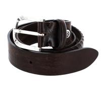 b.belt Vince Silver Ledergürtel W85 Dunkel Braun