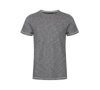 b BLEND Muddy Herren T-Shirt aus Baumwolle Kurzarm Shirt meliert mit Rundhalsausschnitt, Größe:XL, Farbe:Black (194007)