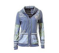 B.C. Best Connections Damen Sweatjacke Kapuze -Allways Charming- Blau 36
