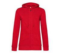 B&C Collection Damen Zipped Hoodie Sweatjacke B&C Inspire Ladys only Rot M