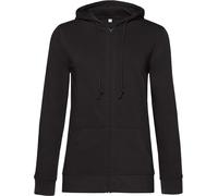 B&C Damen Bio Kapuzen Sweatjacke Inspire WW36B black pure XL