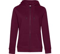 B&C Damen Kapuzen Sweatjacke QUEEN WW03Q dark cherry XL
