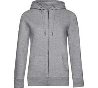 B&C Damen Kapuzen Sweatjacke QUEEN WW03Q heather grey L