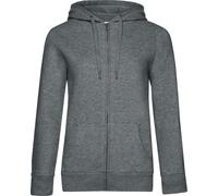 B&C Damen Kapuzen Sweatjacke QUEEN WW03Q heather mid grey XL