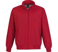 B&C Herren Jacke Crew Bomber Winter-Jacke JM961 red/warm grey L
