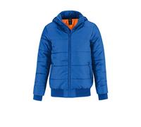 B&C Herren Jacke Superhood Winter-Jacke JM940 royal blue/neon orange L